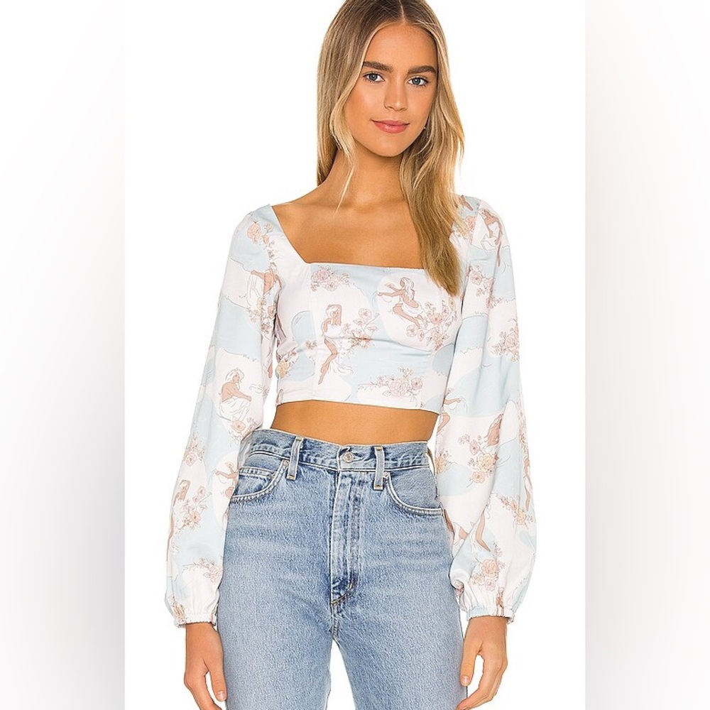 Song of Style Dixie Top in Siren Multi